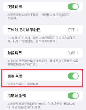 盐湖苹果授权维修站分享iPhone轻点无法唤醒怎么办